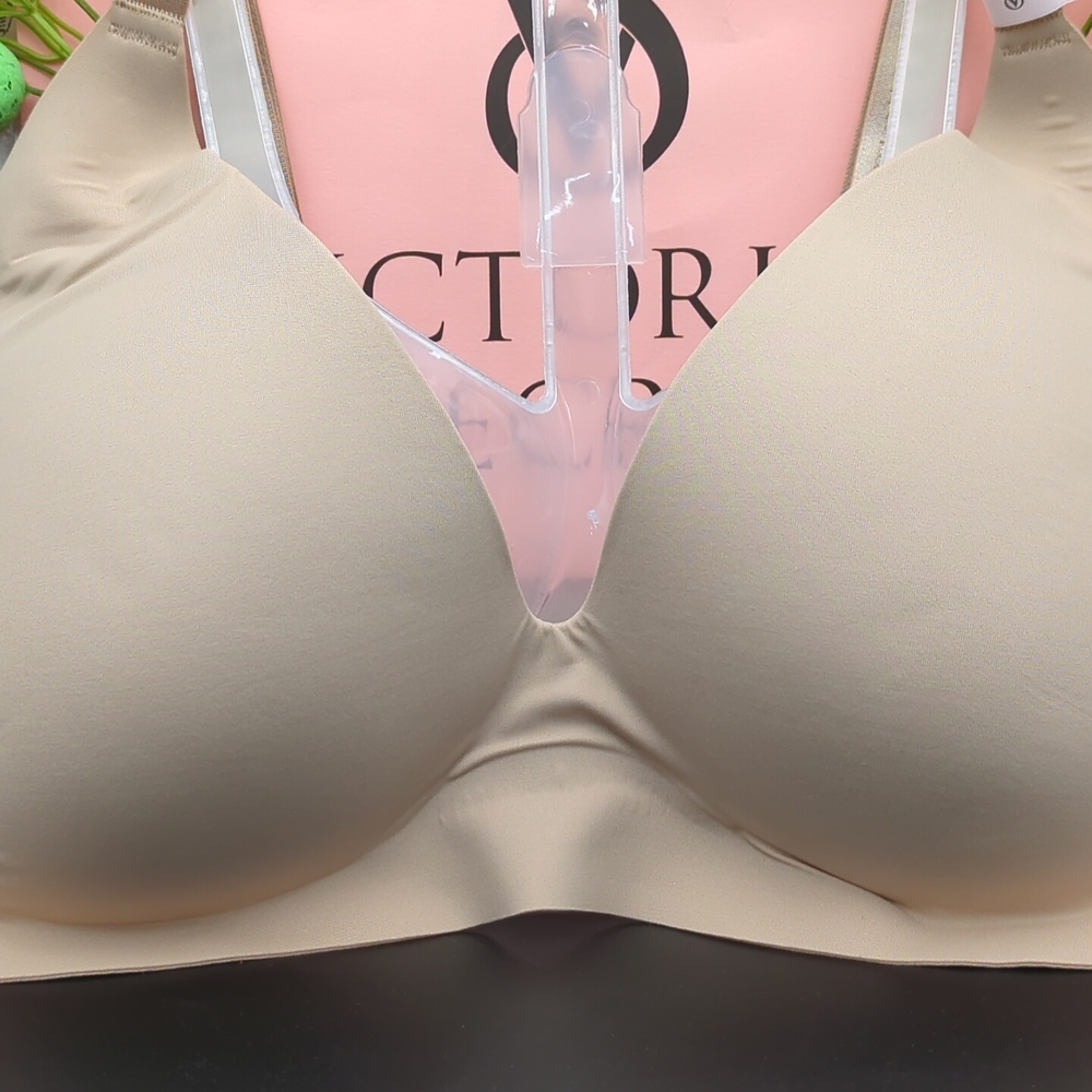 Victoria Secret Bare Push Up Wireless Comfort Bra Size M-DD Praline - Picture 2 of 9